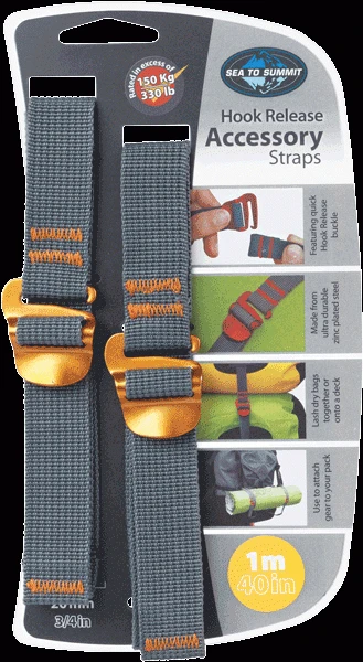 Sea To Summit Hook Release Straps 3 Sea To Summit Hook Release Straps