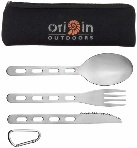 BasicNature Biwak Besteckset Backcountry 4 BasicNature Biwak Besteckset Backcountry – Bild 2